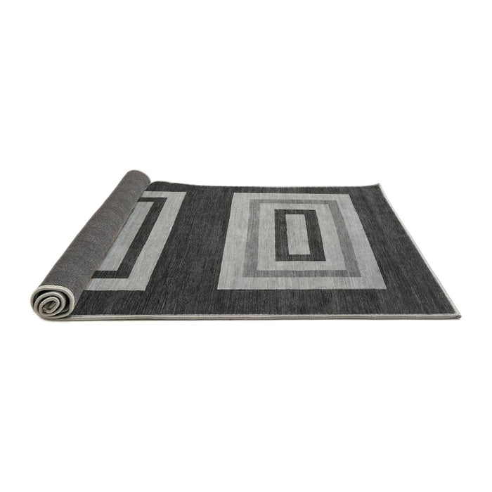 Sideview of Abstract Gray Modern Rug, abs1604gry