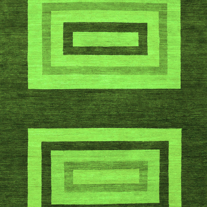 Machine Washable Abstract Green Modern Area Rugs, wshabs1604grn