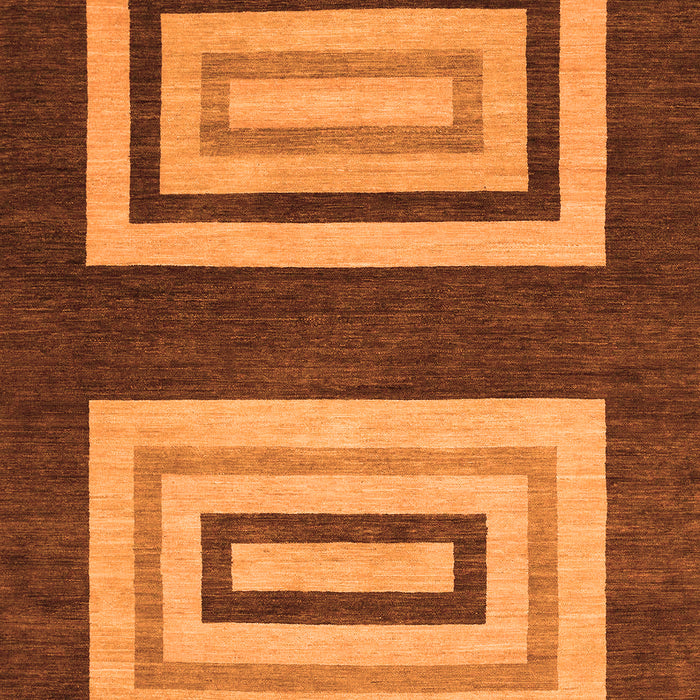 Machine Washable Abstract Orange Modern Area Rugs, wshabs1604org