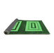 Sideview of Abstract Emerald Green Modern Rug, abs1604emgrn