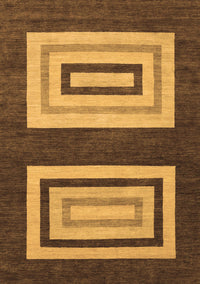 Abstract Brown Modern Rug, abs1604brn