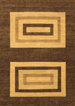 Abstract Brown Modern Rug, abs1604brn