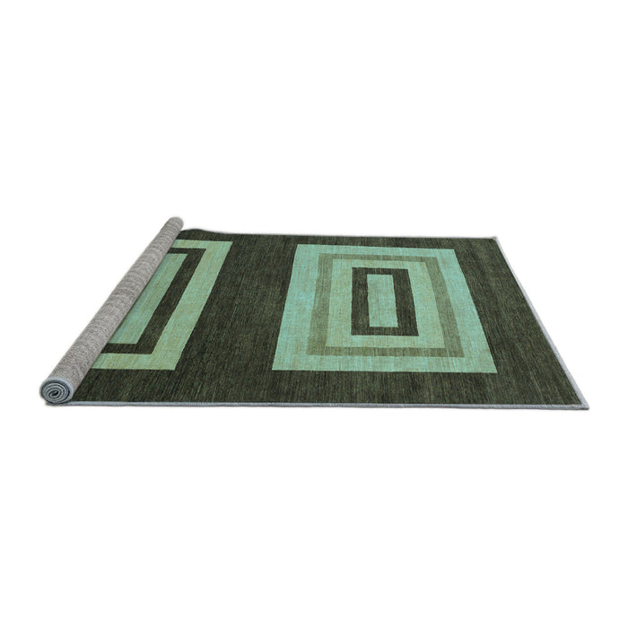Sideview of Machine Washable Abstract Light Blue Modern Rug, wshabs1604lblu