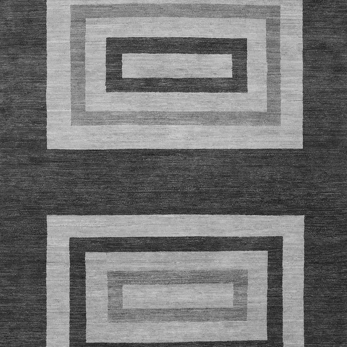 Machine Washable Abstract Gray Modern Rug, wshabs1604gry