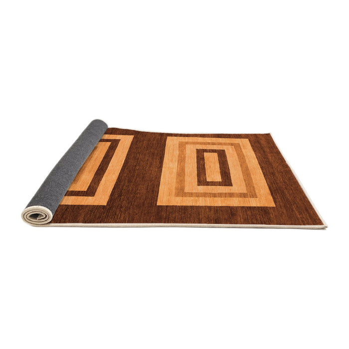 Sideview of Abstract Orange Modern Rug, abs1604org