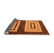 Sideview of Abstract Orange Modern Rug, abs1604org