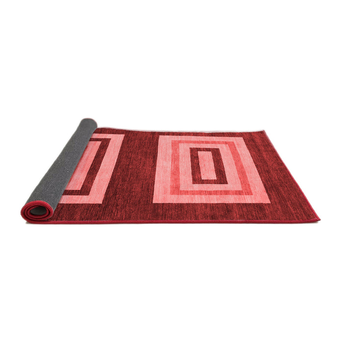 Abstract Red Modern Area Rugs