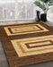 Machine Washable Abstract Yellow Rug in a Family Room, wshabs1604