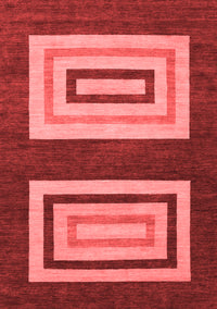 Abstract Red Modern Rug, abs1604red