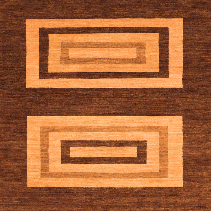 Square Abstract Orange Modern Rug, abs1604org