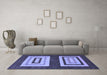 Machine Washable Abstract Blue Modern Rug in a Living Room, wshabs1604blu