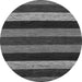 Round Abstract Gray Modern Rug, abs1605gry