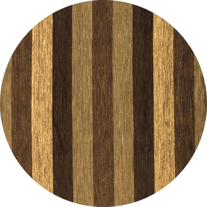 Round Abstract Brown Modern Rug, abs1605brn