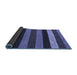 Sideview of Abstract Blue Modern Rug, abs1605blu