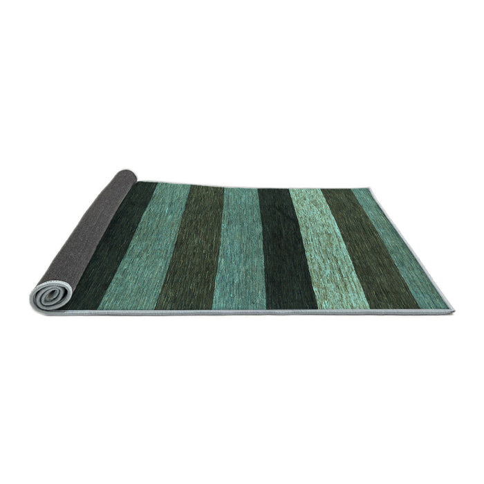 Sideview of Abstract Light Blue Modern Rug, abs1605lblu