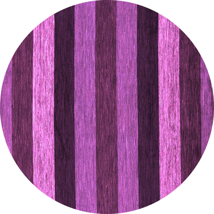Round Abstract Purple Modern Rug, abs1605pur