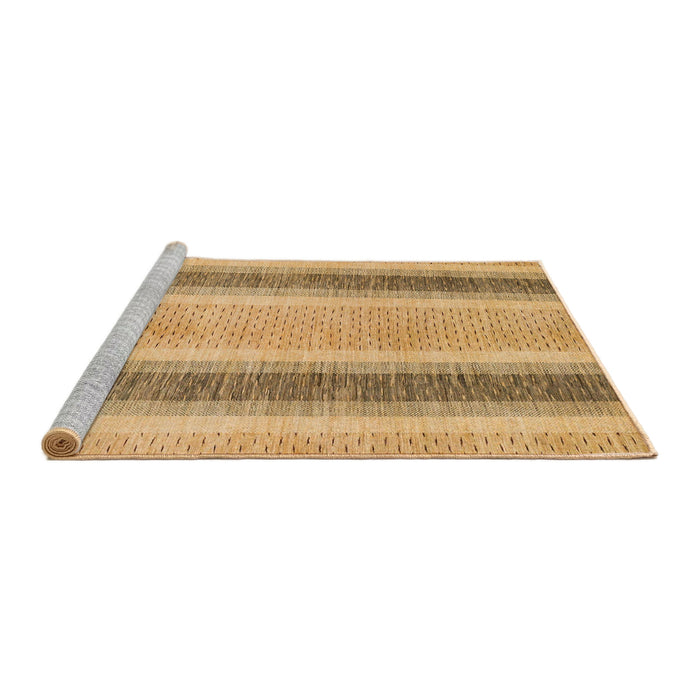 Sideview of Machine Washable Abstract Orange Rug, wshabs1606