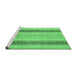 Sideview of Machine Washable Abstract Emerald Green Modern Area Rugs, wshabs1606emgrn