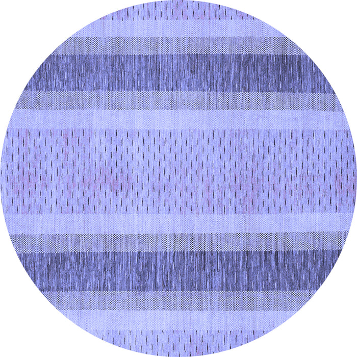 Round Machine Washable Abstract Blue Modern Rug, wshabs1606blu
