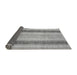 Sideview of Abstract Gray Modern Rug, abs1606gry