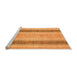 Sideview of Machine Washable Abstract Orange Modern Area Rugs, wshabs1606org