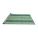 Sideview of Machine Washable Abstract Light Blue Modern Rug, wshabs1606lblu