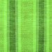 Square Machine Washable Abstract Green Modern Area Rugs, wshabs1606grn