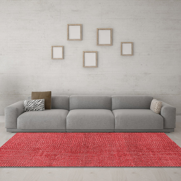 Modern Red Washable Rugs
