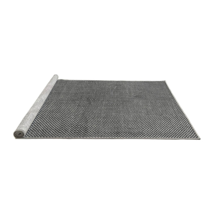 Sideview of Machine Washable Abstract Gray Modern Rug, wshabs1607gry