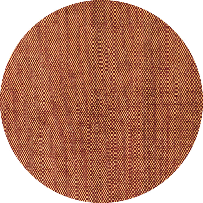 Round Machine Washable Abstract Brown Modern Rug, wshabs1607brn