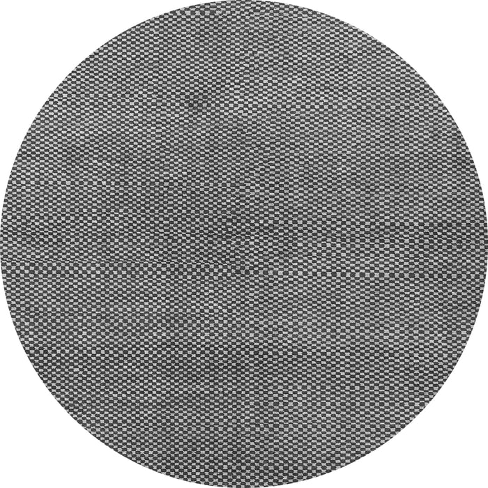 Round Machine Washable Abstract Gray Modern Rug, wshabs1607gry