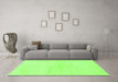 Machine Washable Solid Green Modern Area Rugs in a Living Room,, wshabs1608grn