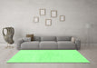 Machine Washable Solid Emerald Green Modern Area Rugs in a Living Room,, wshabs1608emgrn