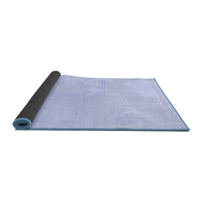 Sideview of Solid Blue Modern Rug, abs1608blu