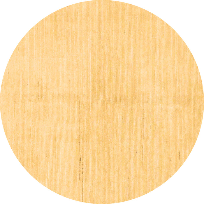 Round Machine Washable Solid Brown Modern Rug, wshabs1608brn
