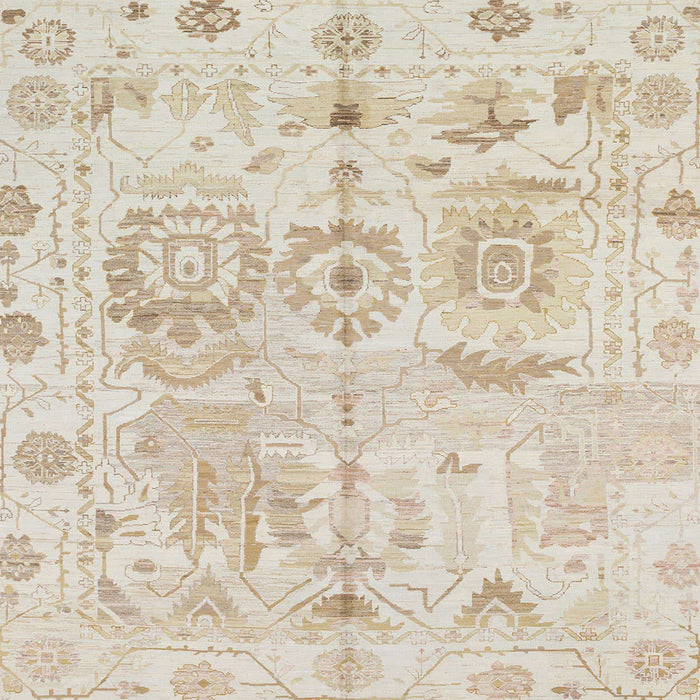 Square Abstract Tan Brown Gold Modern Rug, abs1609