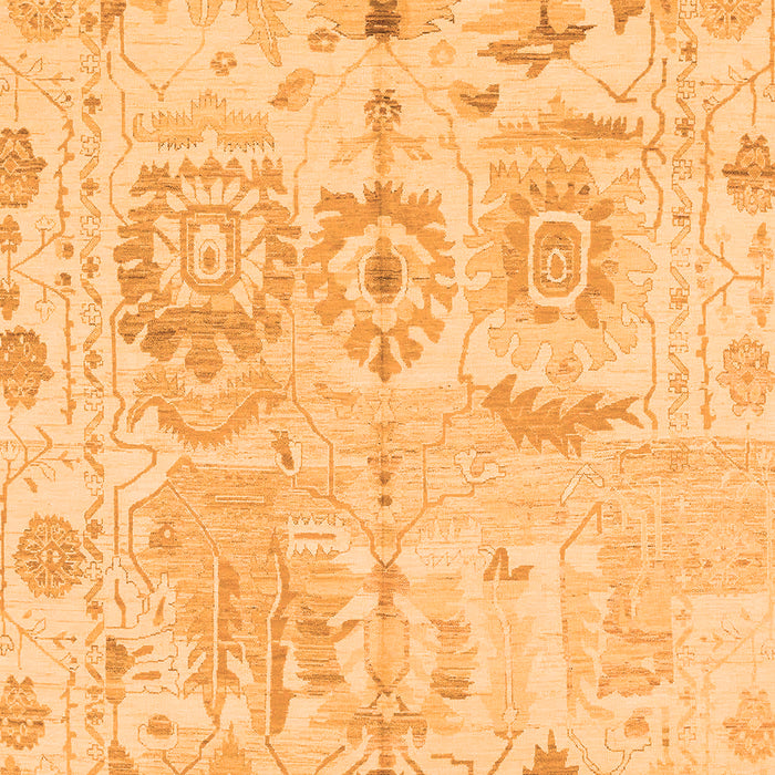 Machine Washable Abstract Orange Modern Area Rugs, wshabs1609org