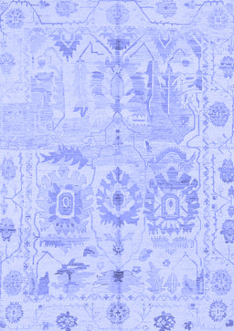 Abstract Blue Modern Rug, abs1609blu