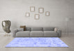 Machine Washable Abstract Blue Modern Rug in a Living Room, wshabs1609blu