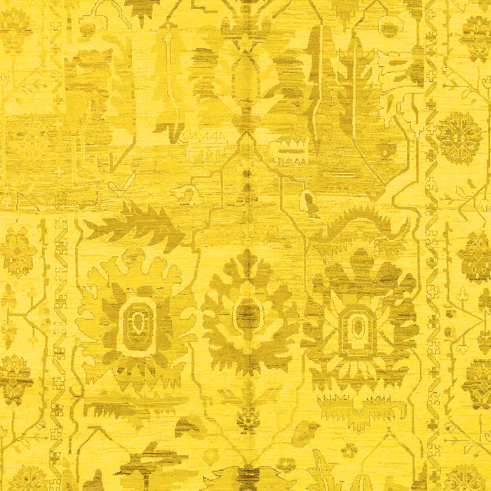 Abstract Yellow Modern Rug, abs1609yw