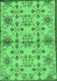 Abstract Emerald Green Modern Rug, abs160emgrn