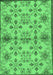 Abstract Emerald Green Modern Rug, abs160emgrn