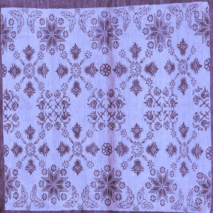 Square Machine Washable Abstract Blue Modern Rug, wshabs160blu