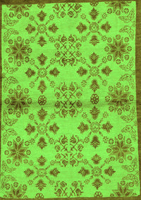 Abstract Green Modern Rug, abs160grn