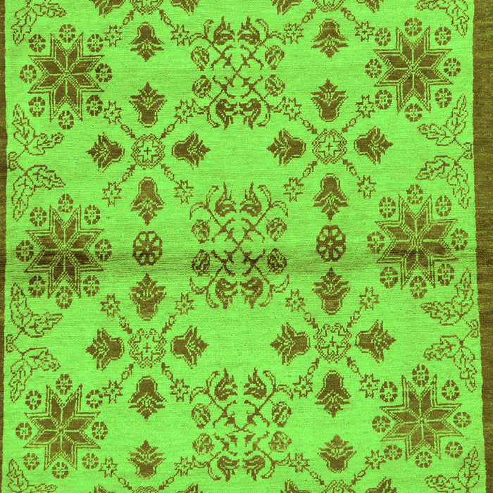 Abstract Green Modern Rug, abs160grn