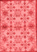 Abstract Red Modern Area Rugs