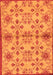 Machine Washable Abstract Orange Modern Area Rugs, wshabs160org