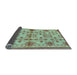 Sideview of Abstract Light Blue Modern Rug, abs160lblu