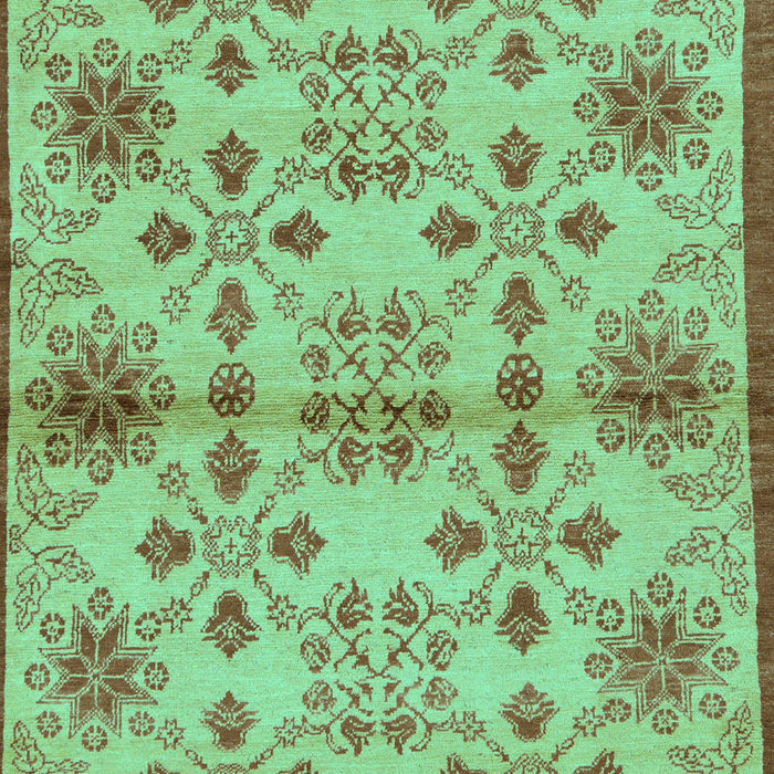 Machine Washable Abstract Turquoise Modern Area Rugs, wshabs160turq