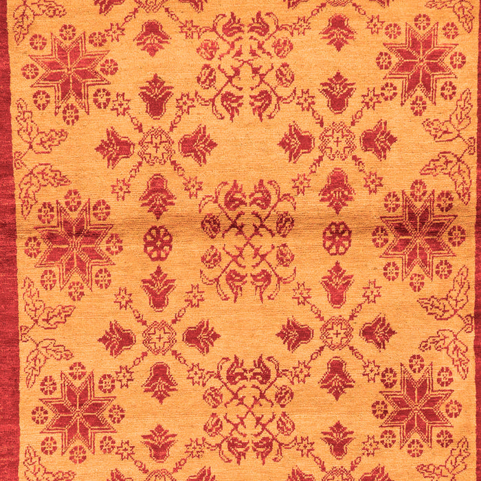 Abstract Orange Modern Rug, abs160org